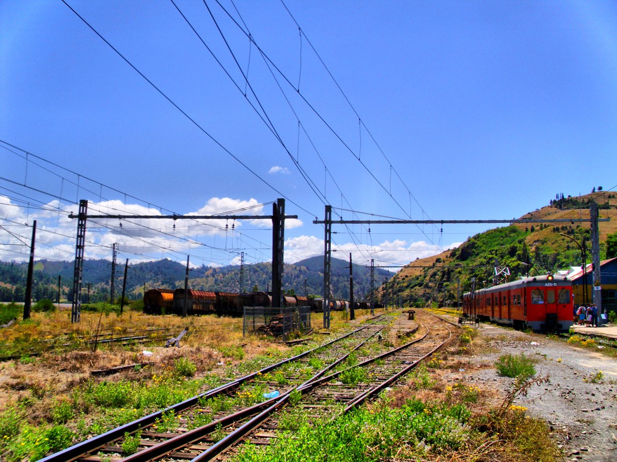 Patrimonio ferroviario de San Rosendo, Región del Biobío, Chile.