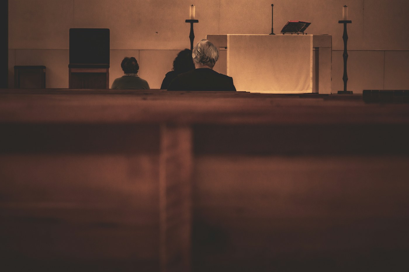 Prayer and candles in Fátima, Portugal